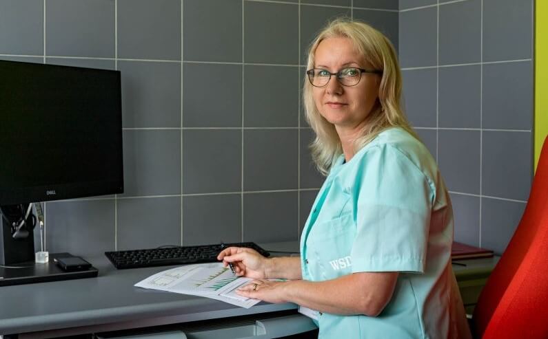 Pielęgniarka na oddziale endoskopii
