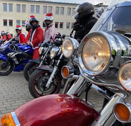 Św. Mikołaj w Szpitalu na motorach