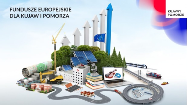 Fundusze unijne dla Kujaw i Pomorza wspierają rozwój infrastruktury, energii odnawialnej i innowacji.