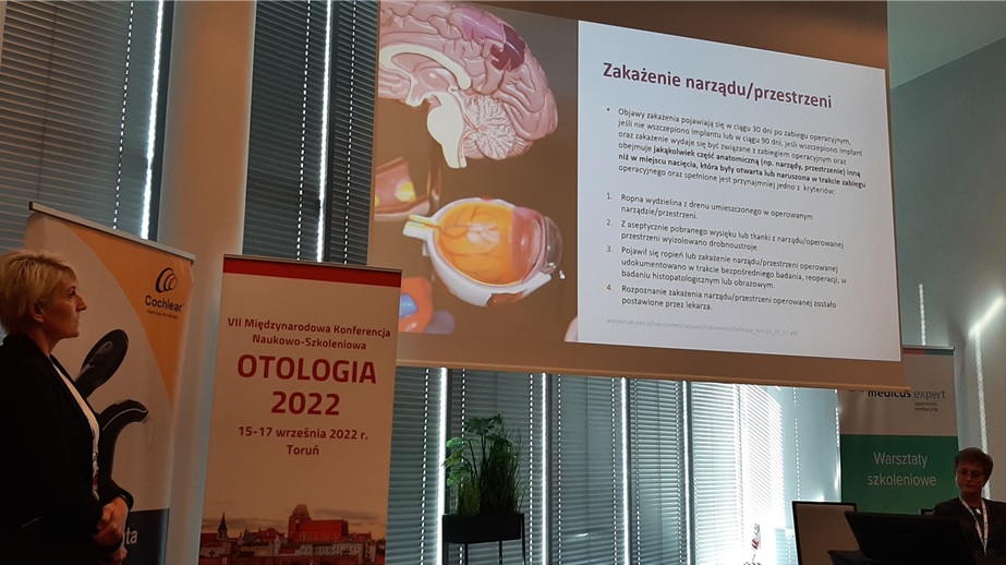 Prezentacja na konferencji Otologia 2022 w Toruniu.