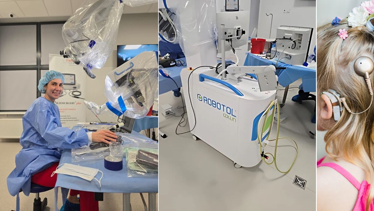 Dr n. med. Justyna Tyra podczas warsztatów praktycznych “Robotyka chirurgii endoskopowej i mikroskopowej ucha” w Warszawie