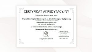 Certyfikat Akredytacyjny Ministra Zdrowia nr 2025/56